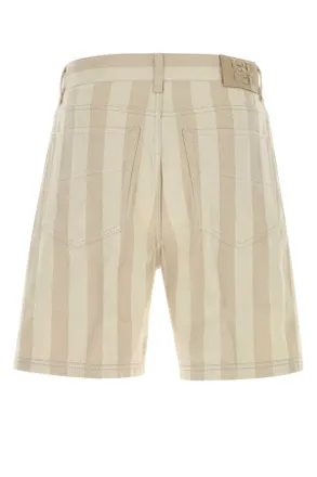Fendi Naturale+ecru Exterior: Cotton Bermuda Naturale+ecru Short