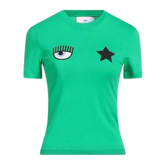 Chiara Ferragni Short Sleeve T-Shirt - - Tops - Donna - Verde - L