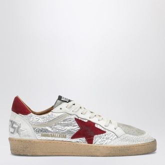 Golden Goose Ball Star silver/red sneakers