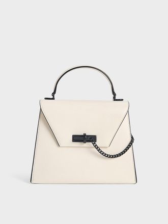 Charles & Keith Samantha Envelope Top Handle Bag