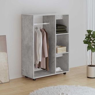 vidaXL Vidaxl - Armario De Madera De Ingenier&iacute;a Gris Hormig&oacute;n 80x40x110 Cm