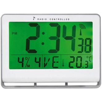 Alba Archivo 2000 Reloj De Mesa O Pared Digital Radiocontrol Gris