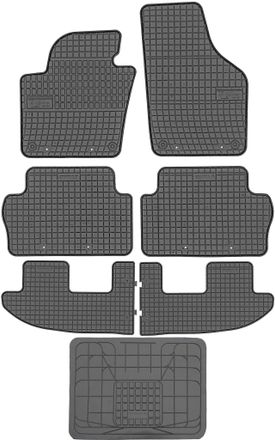 OEM Alfombrillas Frogum Et0405 + Et4051 + Funda 542742 - Seat Alhambra Ii (7 Plazas) 2010-2018 Sin Topes