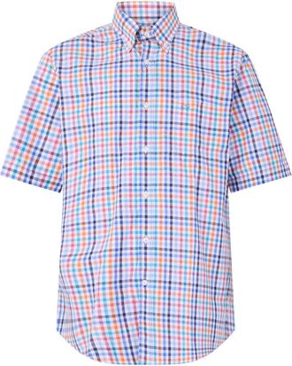 Paul & Shark Gekreepte blouse met korte mouwen - Heren - Korte mouwen Overhemden - Veelkleurig - S - Katoen - Overhemden