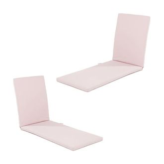ED&Egrave;N JARD&Iacute; Pack 2 cojines de tumbona exterior repelente al agua rosa