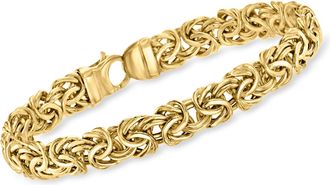 Ross-Simons 14kt Yellow Gold Byzantine Bracelet