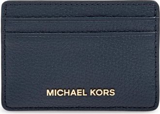 Michael Kors Kaarthouder - Dames - Portefeuilles - Blauw - ONE Size - Leer - Accessoires