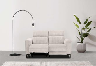 HOME AFFAIRE 2-Sitzer »Lund in Cord, mit manueller o. elektrischer« Relaxfunktion, USB-C, Kopfteilverstellung, Breite 160 cm