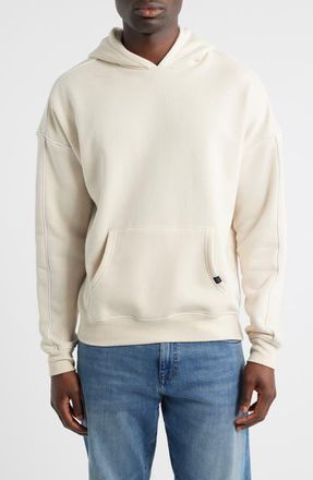 Threads 4 Thought Marcel Oversize Fleece Hoodie in Tapioca/White at Nordstrom, Size Xx-Large
