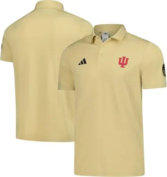adidas Mens adidas Tan Indiana Hoosiers Salute to Service Ultimate365 Solid Polo at Nordstrom, Size Xxx-Large