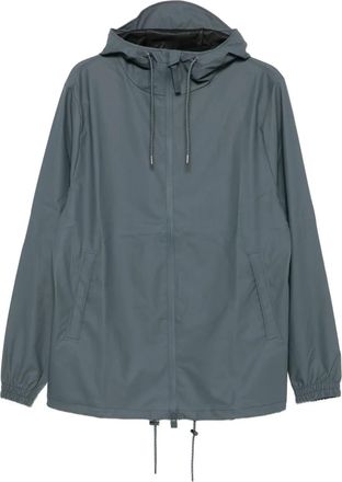 Rains Storm Breaker hooded zip-front jacket - Blue