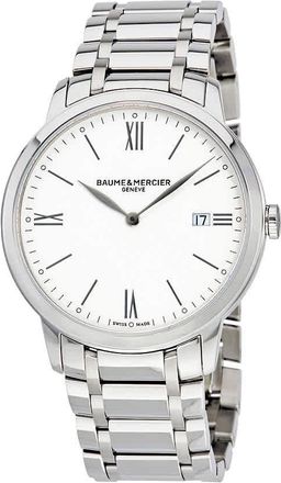 Baume & Mercier Classima White Dial Mens Watch 10354