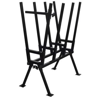 vidaXL Vidaxl - Caballete De Sierra Para Carpinter&iacute;a Recubrimiento En Polvo Negro