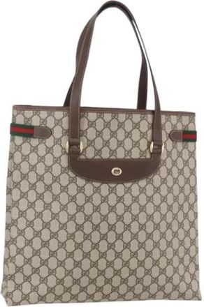 Gucci Pre-owned Tote Bags, female, Beige, Size: ONE SIZE Pre-owned Tote Bag