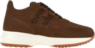 Hogan Interactive Sneakers - Dames - Sneakers - Bruin - 38 EU - Leer - Schoenen