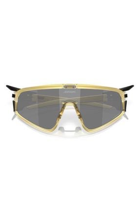 Oakley 135mm Prizm Shield Sunglasses in Black Gold at Nordstrom