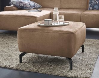 Sit&more Hocker »Gizeh« Fusshöhe 15 cm, wahlweise in 2 unterschiedlichen Fussfarben