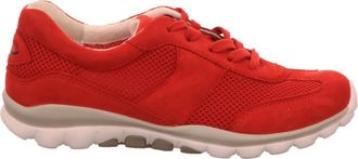 Gabor Elegante Enkellaarsjes - Dames - Sneakers - Rood - 36 EU - Leer - Schoenen