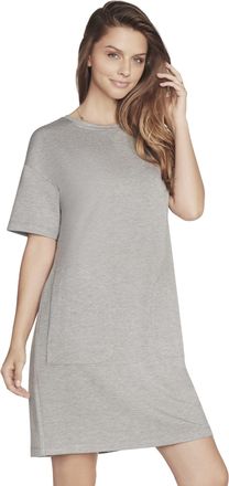 Skechers Womens Skechluxe Mindful Casual Dress, Heather Grey, M UK