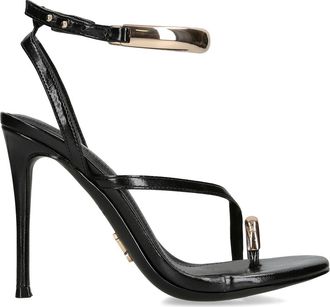 Steve Madden Womens Tia Black Sandals - Size UK 7