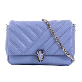 Bulgari Pre-owned Vintage Shoulder Bag - Dames - Pre-owned - Paars - Maat: ONE Size Leer