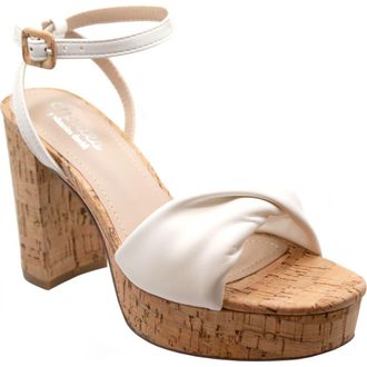 Charles by Charles David Madelina Platform Sandal in White-Sm at Nordstrom Rack, Size 6.5