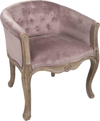 Wanderlust Deco Wanderlust Deco - Butaca De Madera Tapizada Gris 61x61x71