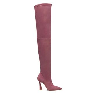 Stuart Weitzman Schoenen, Dames, Rood, 35 1/2 EU, Su&egrave;de, Ultravinnie Boot 100