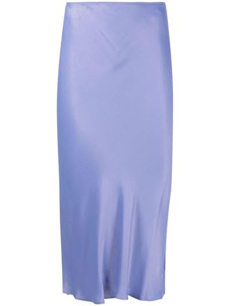 Samsøe & Samsøe slip satin midi skirt - women - Viscose - S - Purple