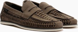 Ben Sherman Mens Ben Sherman Miami Mens Grey Loafers - Size: 12
