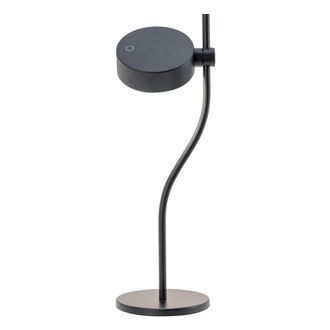 Zafferano L&aacute;mpara de mesa led recargable y regulable zafferano super o black