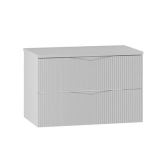 Petits Meubles Mueble bajo lavabo 80cm encimera paneles de melamina y mdf blanco