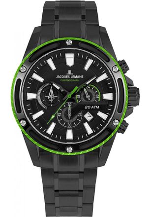 Jacques Lemans 1-2141H Mens Liverpool Watch - Black - One Size