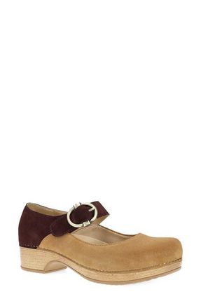 Dansko Bonny Mary Jane Clog in Tan/Mulberry at Nordstrom, Size 10.5-11Us