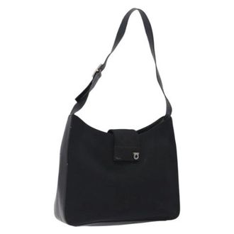 Ferragamo Pre-owned Nylon handbags - Dames - Pre-owned - Zwart - Maat: ONE Size Nylon
