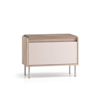Petits Meubles Zapatero de 1 puerta cashmere paneles laminados cachemira y madera