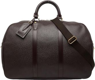 Louis Vuitton Acajou Purple Pvc Leather Boston Bag Shoulder Bag (Pre-Owned)