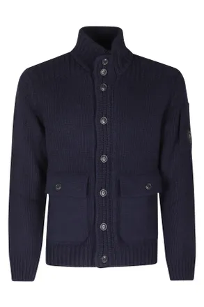 C.P. Company Total Eclipse Lambswool GRS Wool Cardigan