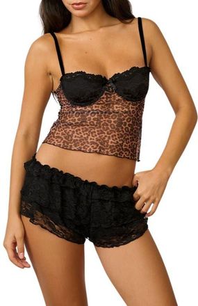 Kat The Label Alix Underwire Camisole in Leopard at Nordstrom, Size X-Large