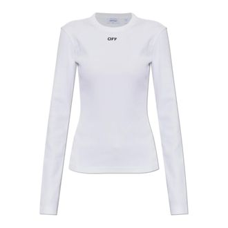Off-white Dames, Tops, Wit, Maat: M Katoen