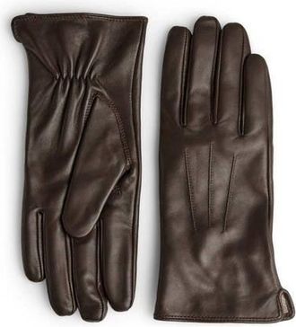 Markberg leren handschoenen Carianna donkerbruin