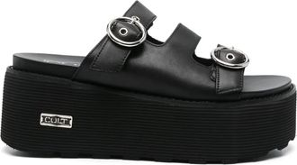Cult 60mm leather sandals - women - Calf Leather/Calf Leather/Rubber - 40 - Black