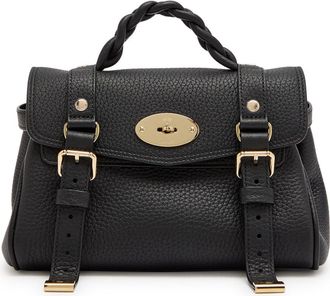 Mulberry Mini Alexa Grained Leather Cross-body bag - Black - One Size