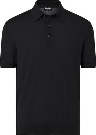 Ermenegildo Zegna Black Polo Shirt