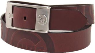 Eagles Wings Mens Brown Chicago Cubs Brandish Leather Belt at Nordstrom, Size 44
