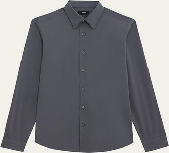 Theory Mens Sylvain Shirt in Structure Knit