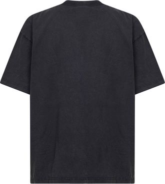 Balenciaga Mens T-Shirt Crayon Loop Black Cotton T-Shirts And Polos
