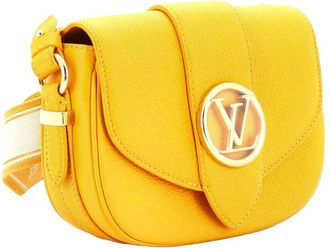 Louis Vuitton Yellow Leather LV Pont 9 Soft PM (Authentic Pre-Loved)