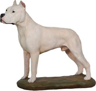 OEM Perro Argentino, Dogo Argentino - Estatuilla Pintada, Figura, Realizada Por El Artista, Marca Art-dog