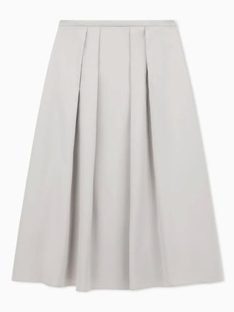 Emporio Armani midi pleated skirt - Grey